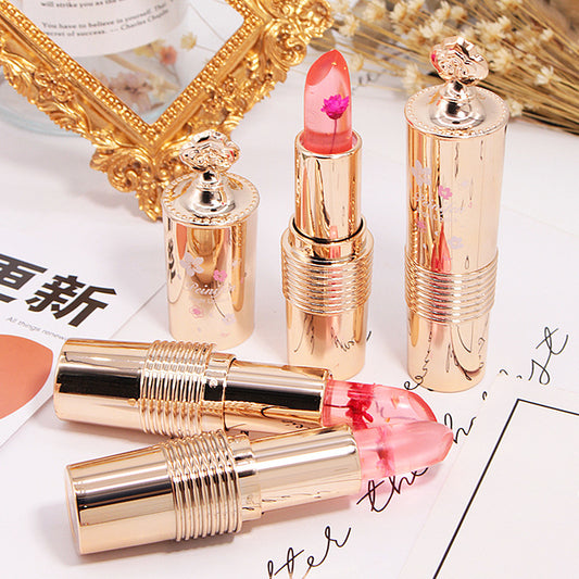 Flower Lipstick Jelly Color Changing Lipstick Moisturizing